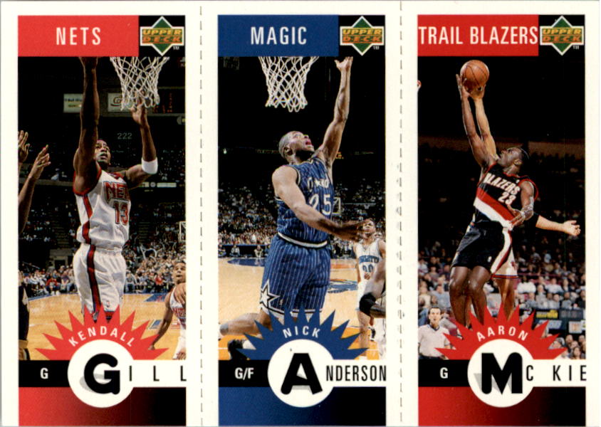 1996-97 Collector's Choice Mini-Cards #M67 Kendall Gill/Nick Anderson/Aaron McKie