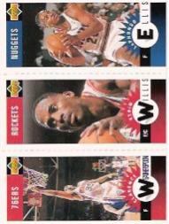 1996-97 Collector's Choice Mini-Cards #M110 LaPhonso Ellis/Kevin Willis/Clarence Weatherspoon
