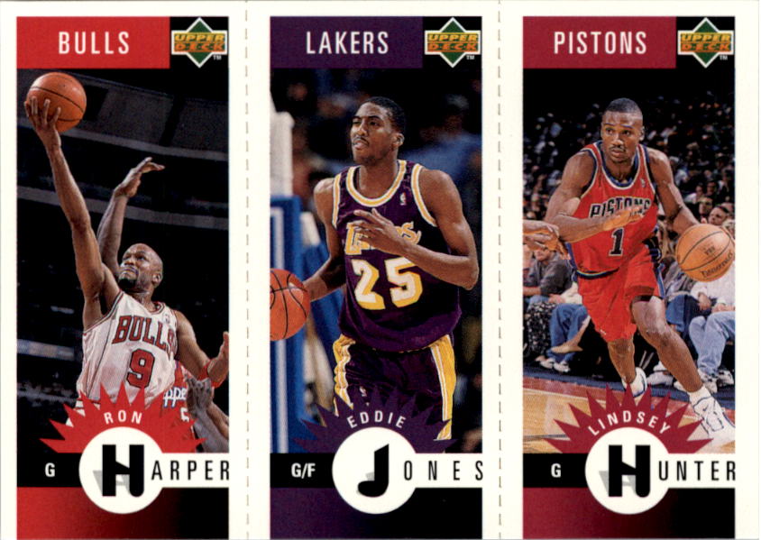 1996-97 Collector's Choice Mini-Cards #M113 Lindsey Hunter/Eddie Jones/Ron Harper