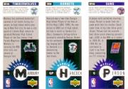 1996-97 Collector's Choice Mini-Cards #M140 Stephon Marbury/Darrin Hancock/Wesley Person back image
