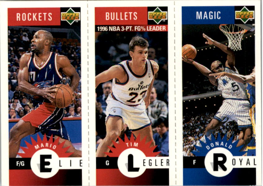 1996-97 Collector's Choice Mini-Cards #M150 Donald Royal/Tim Legler/Mario Elie