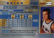 1996-97 Bowman's Best #R19 Brian Evans RC back image