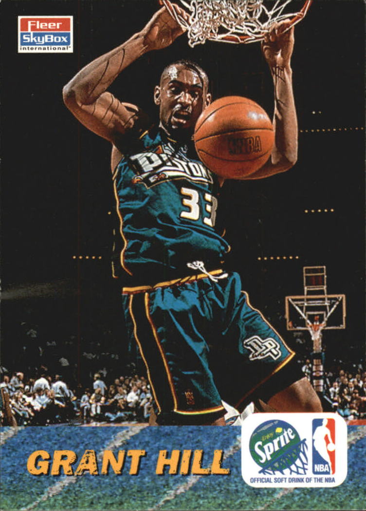 1996-97 Fleer Sprite Grant Hill #9 Grant Hill/NBA Superstar