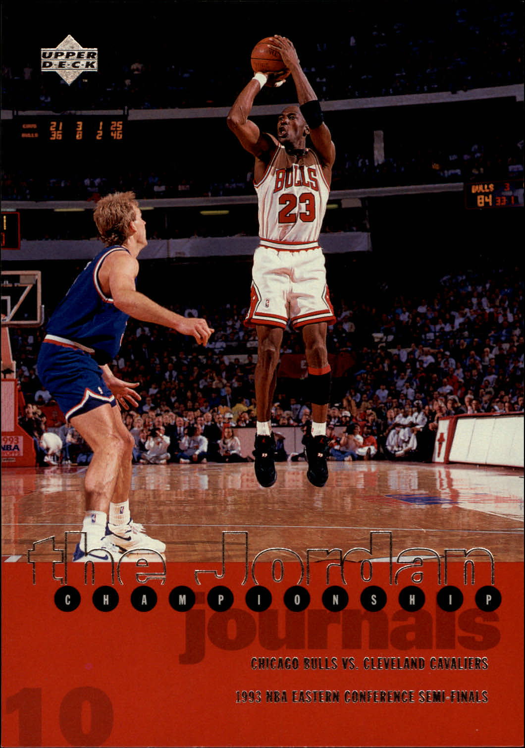 1997 Upper Deck Michael Jordan Championship Journals #10 Michael Jordan/Journal 1993, versus Cleveland