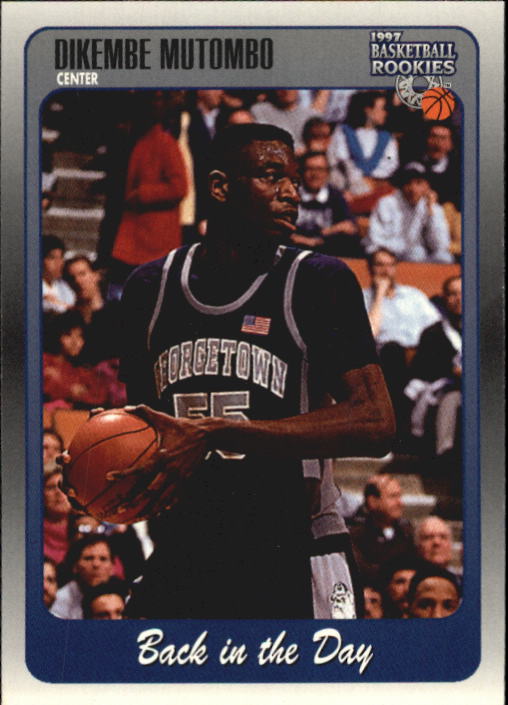 1991-92 Hoops #549 Dikembe Mutombo Denver Nuggets Rookie Card