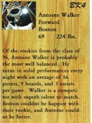 1997 Genuine Article Previews #BK4 Antoine Walker back image