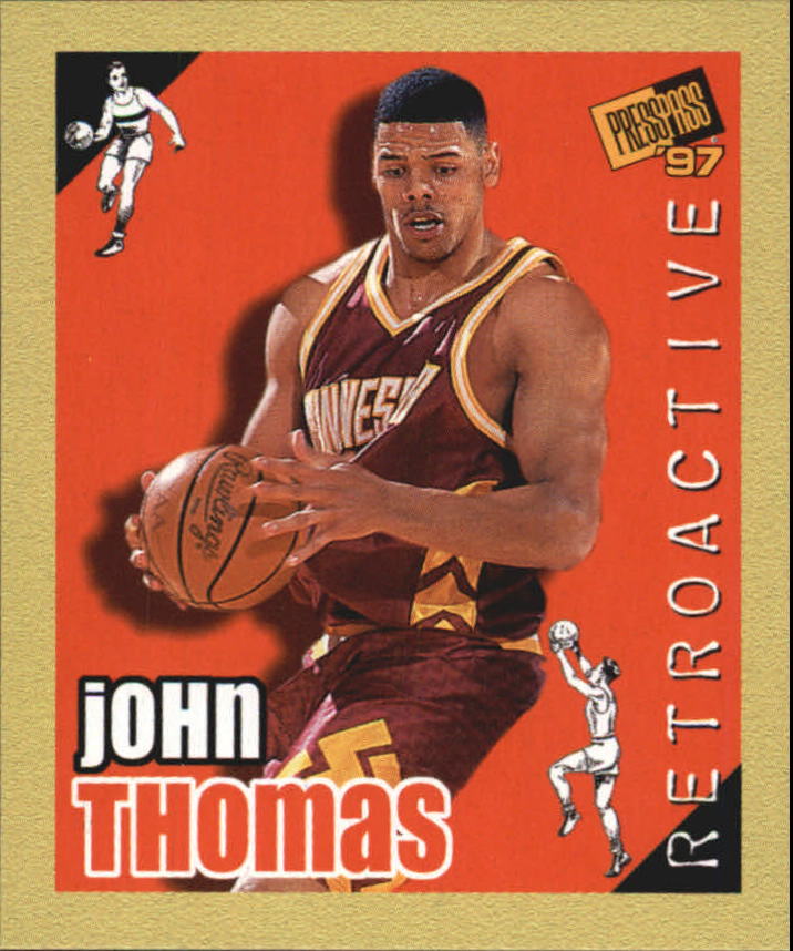 1997 Press Pass Double Threat Retroactive #RA24 John Thomas