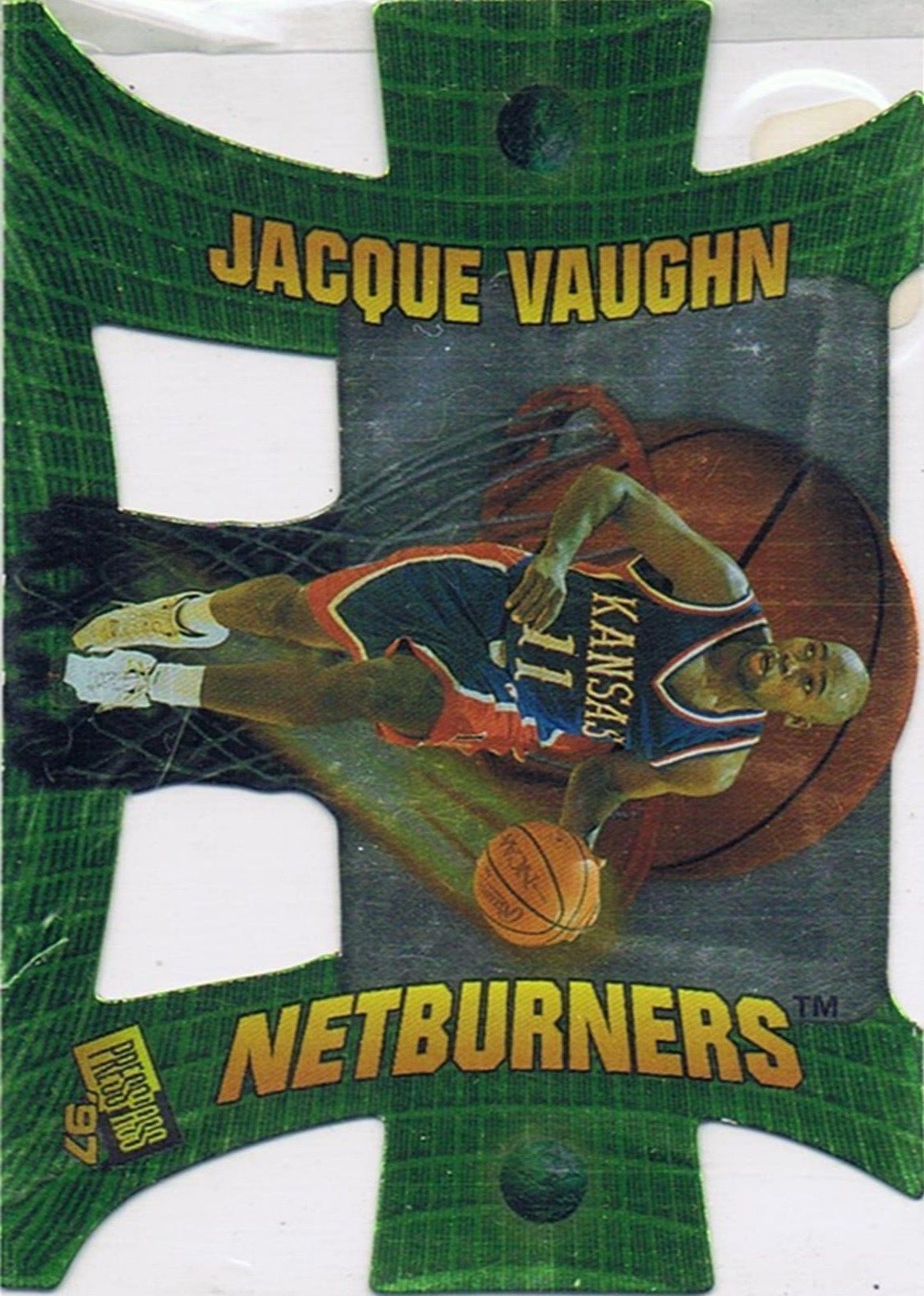 1997 Press Pass Net Burners #NB14 Jacque Vaughn