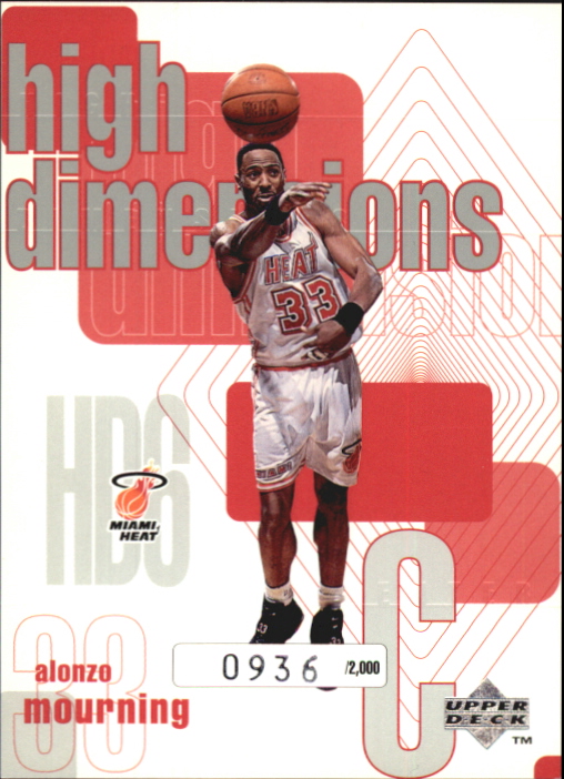 1997-98 Upper Deck High Dimensions #D6 Alonzo Mourning