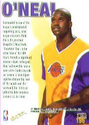 1997-98 Z-Force #196 Shaquille O'Neal ZUP back image