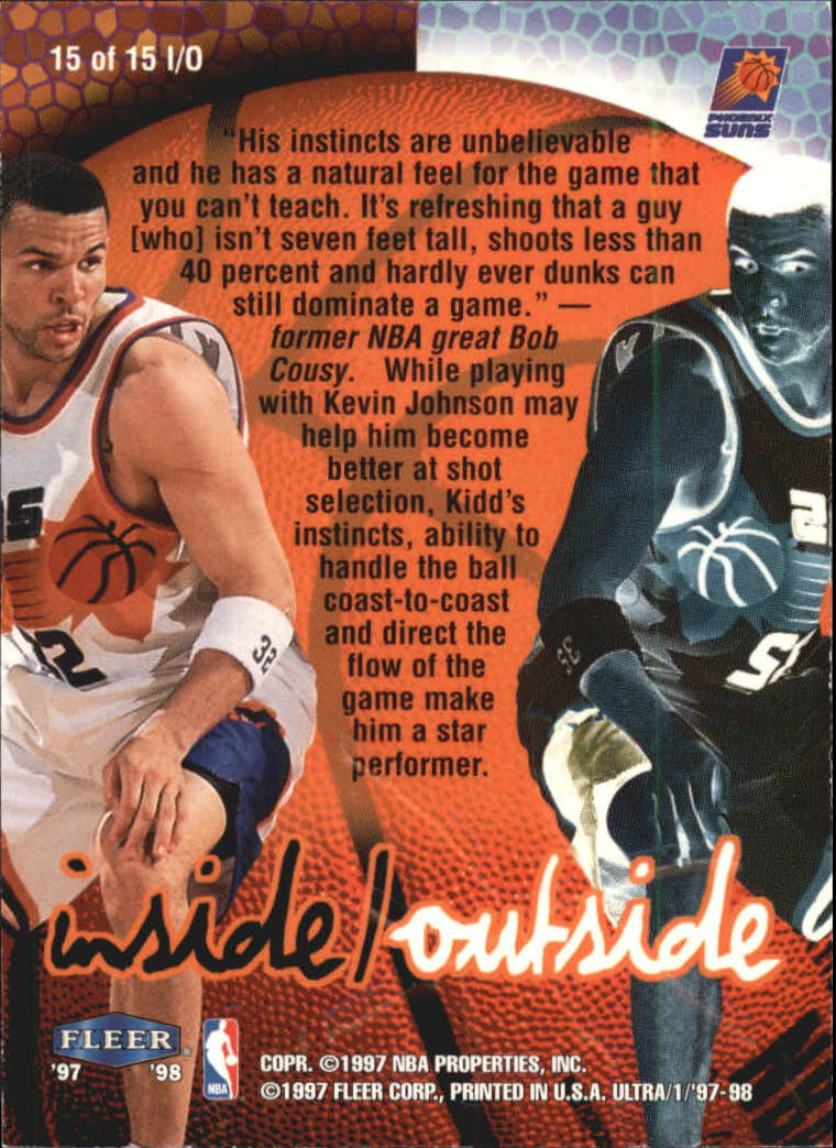 1997-98 Ultra Inside/Outside #15 Jason Kidd back image