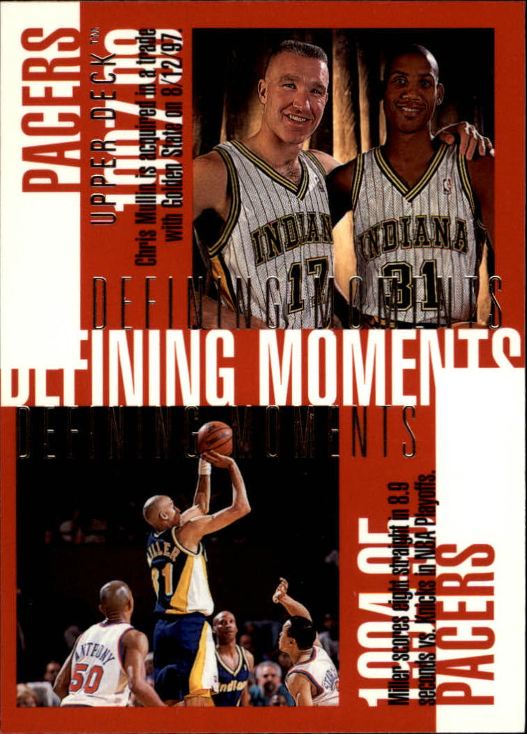 1997-98 Upper Deck #341 Chris Mullin/Reggie Miller/Antonio Davis/Dale Davis/Rik Smits