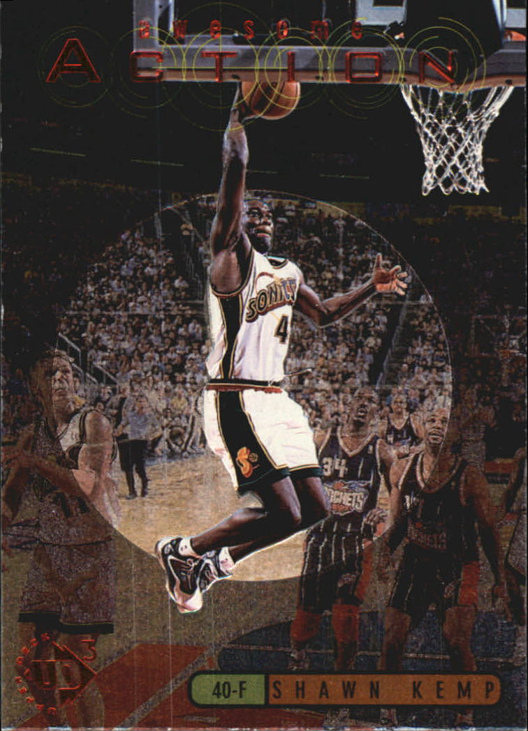 1997-98 UD3 Awesome Action #A4 Shawn Kemp