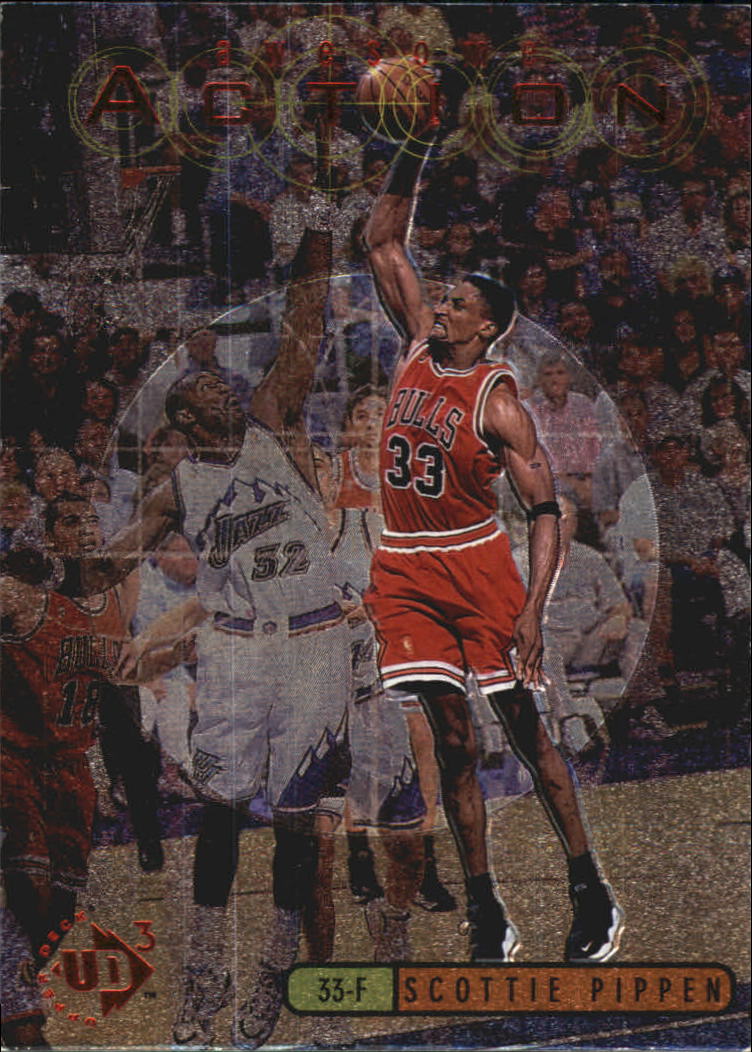 1997-98 UD3 Awesome Action #A7 Scottie Pippen