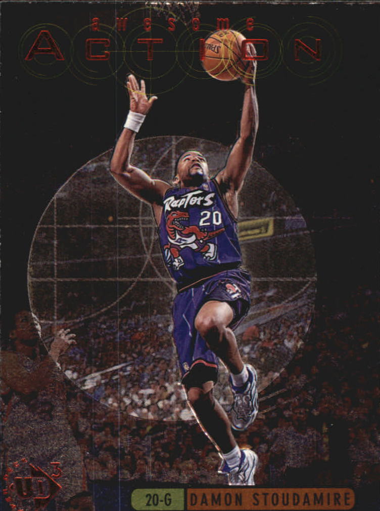 1997-98 UD3 Awesome Action #A9 Damon Stoudamire