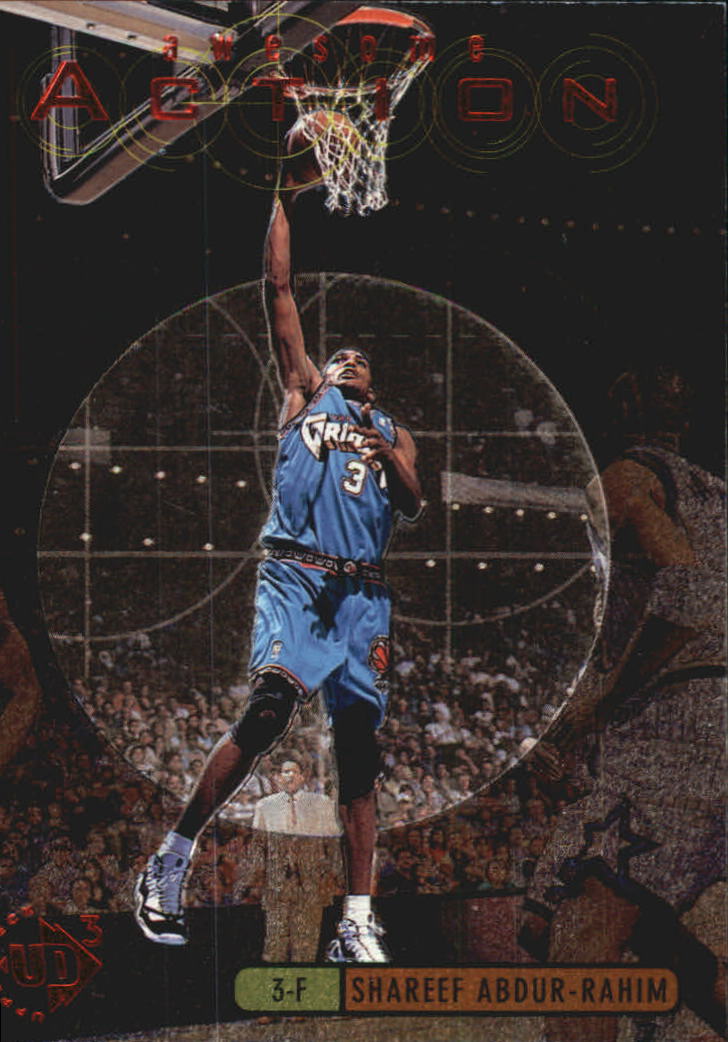 1997-98 UD3 Awesome Action #A12 Shareef Abdur-Rahim