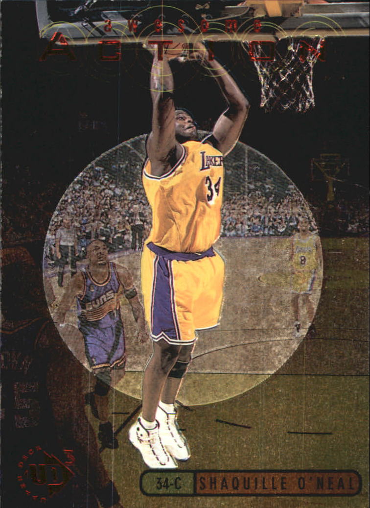 1997-98 UD3 Awesome Action #A15 Shaquille O'Neal