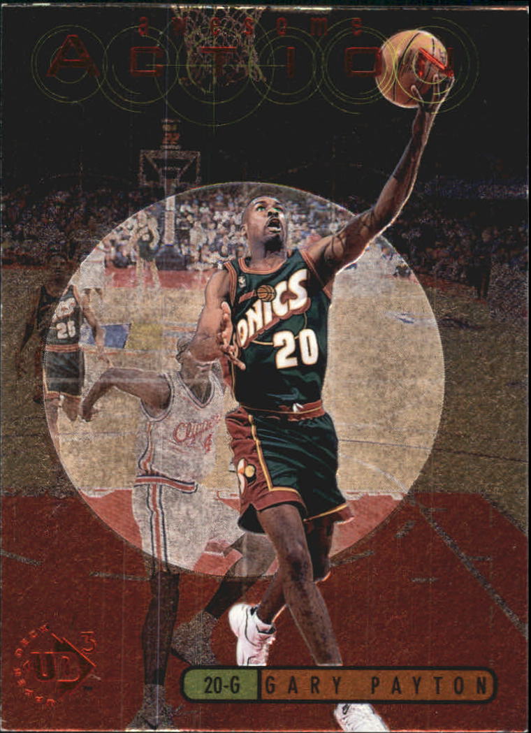 1997-98 UD3 Awesome Action #A17 Gary Payton