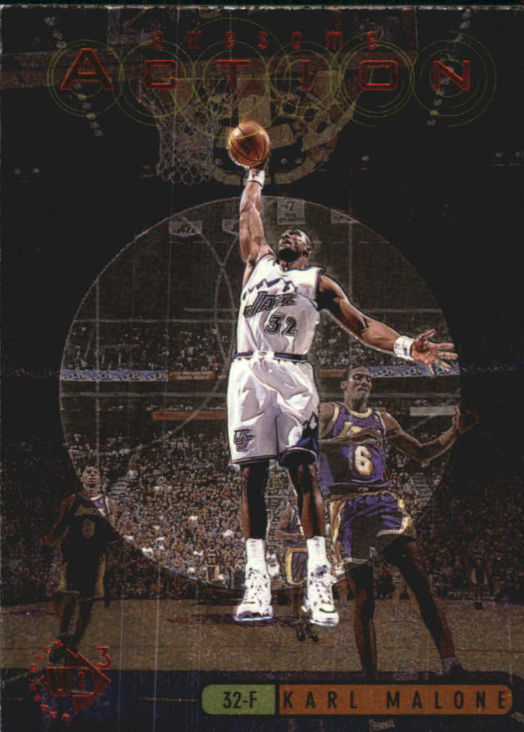 1997-98 UD3 Awesome Action #A19 Karl Malone