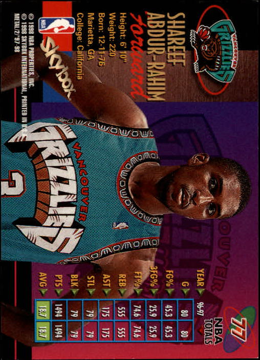 A8554- 1997-98 Metal Universe Bk #s 1-125 +Inserts -You Pick- 15+ FREE US SHIP - Picture 39 of 45