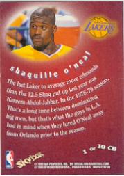 1997-98 Hoops Chairman of the Boards #CB1 Shaquille O'Neal back image