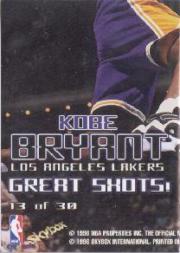 1997-98 Hoops Great Shots #13 Kobe Bryant