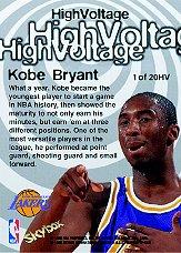 1997-98 Hoops High Voltage #HV1 Kobe Bryant - NM-MT