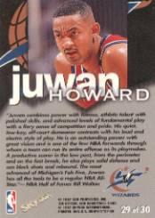 1997-98 Hoops Talkin' Hoops #29 Juwan Howard back image
