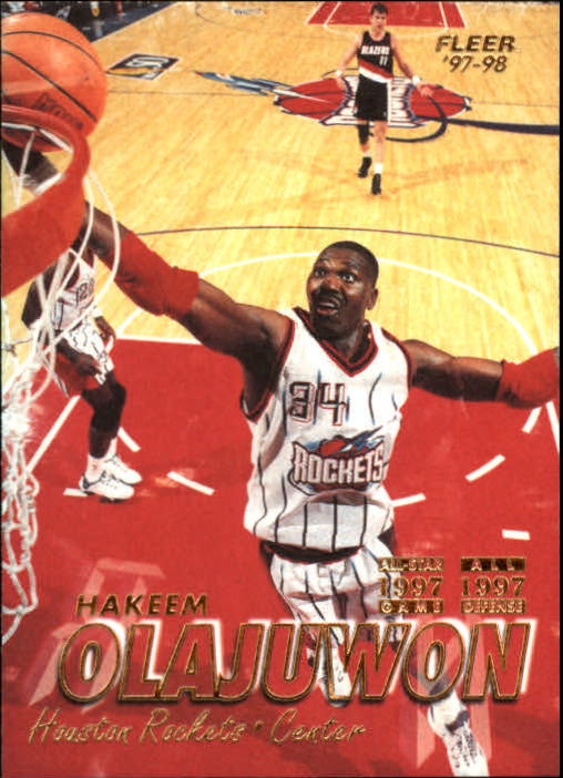 1997-98 Fleer #34 Hakeem Olajuwon
