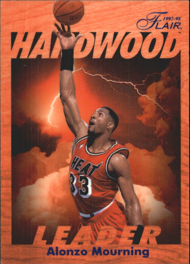 1997-98 Fleer Flair Hardwood Leaders #14 Alonzo Mourning