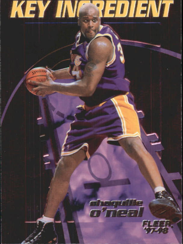 1997-98 Fleer Key Ingredient #9 Shaquille O'Neal - NM-MT