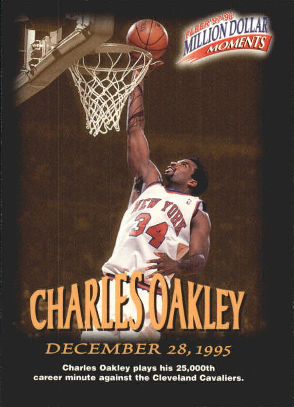 1997-98 Fleer Million Dollar Moments #16 Charles Oakley