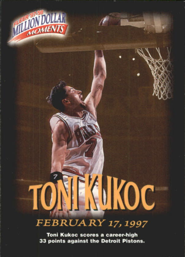 1997-98 Fleer Million Dollar Moments #40 Toni Kukoc