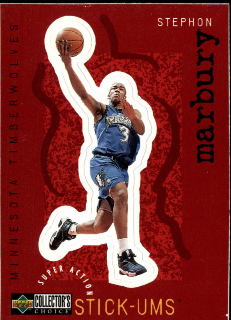 1997-98 Collector's Choice Stick Ums #S16 Stephon Marbury