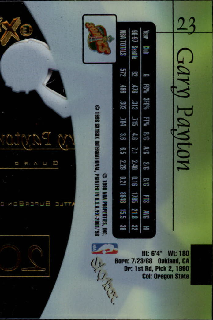 Gary Payton cards (1991-2022) Sonics Heat Lakers Bucks - You Choose - Picture 84 of 258