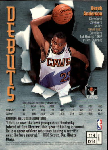 1997-98 Finest Basketball Card Pick (Base) 102-315 - Picture 27 of 361