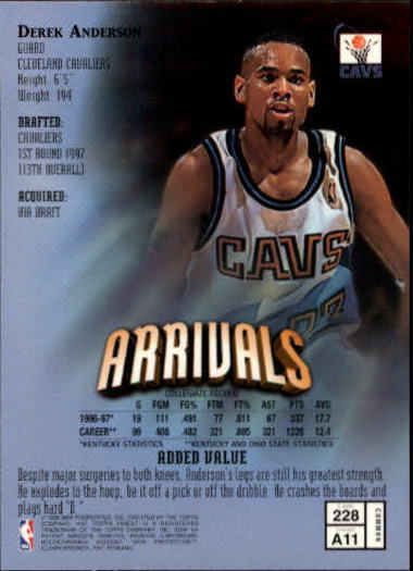 1997-98 Finest Basketball Card Pick (Base) 102-315 - Picture 244 of 361