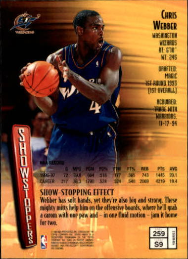 1997-98 Finest Basketball Card Pick (Base) 102-315 - Picture 306 of 361