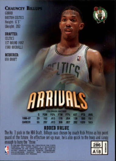 1997-98 Finest Basketball Card Pick (Base) 102-315 - Picture 344 of 361