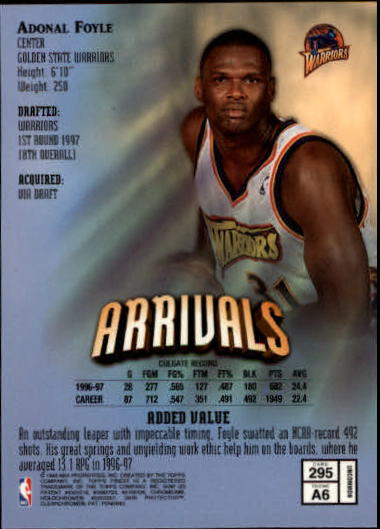 1997-98 Finest Basketball Card Pick (Base) 102-315 - Picture 350 of 361