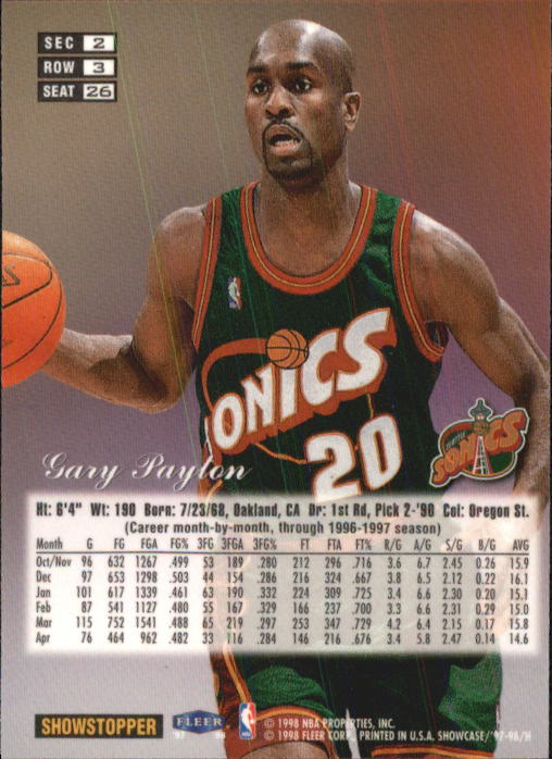 Gary Payton cards (1991-2022) Sonics Heat Lakers Bucks - You Choose - Picture 90 of 258