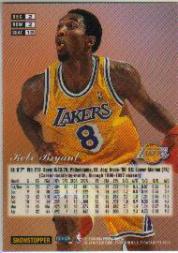 1997-98 Flair Showcase Row 2 #18 Kobe Bryant back image