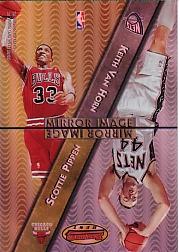 1997-98 Bowman's Best Mirror Image Refractors #MI4 Scottie Pippen/Keith Van Horn/Kobe Bryant/Cedric Ceballos