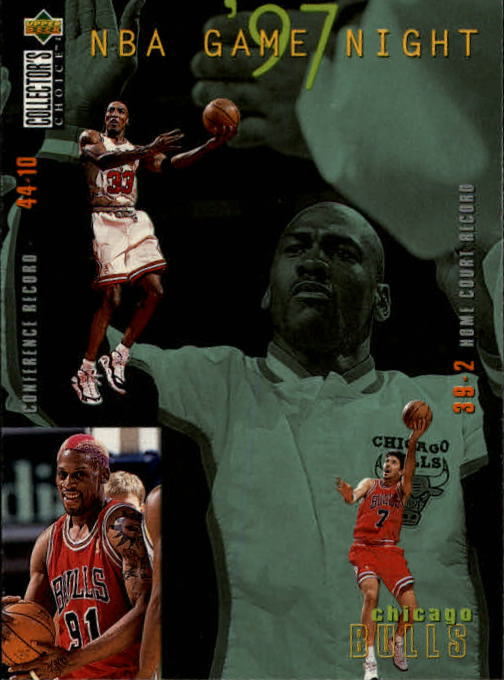 1997-98 Collector's Choice #159 Michael Jordan/Toni Kukoc/Scottie Pippen/Dennis Rodman