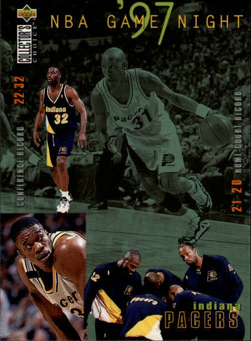 1997-98 Collector's Choice #166 Reggie Miller/Antonio Davis/Dale Davis