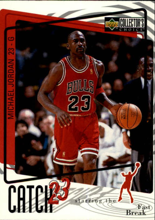 1997-98 Collector's Choice #186 Michael Jordan/Catch 23 Fast Break