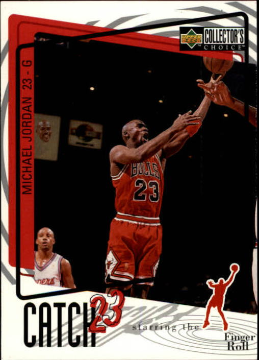 1997-98 Collector's Choice #187 Michael Jordan/Catch 23 Finger Roll