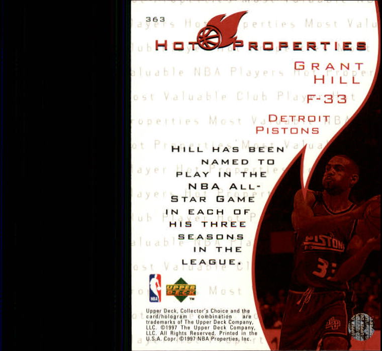 Grant Hill cards (1995-2021) Pistons Magic Clippers Duke - You Choose - Picture 77 of 272