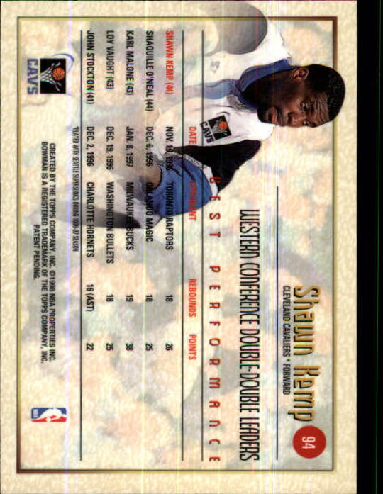 A9788- 1997-98 Bowman's Best Bk #s 1-125 +Rookies -You Pick- 15+ FREE US SHIP - Picture 185 of 247