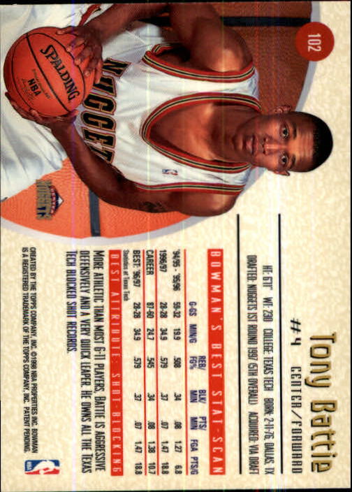 A9788- 1997-98 Bowman's Best Bk #s 1-125 +Rookies -You Pick- 15+ FREE US SHIP - Picture 201 of 247